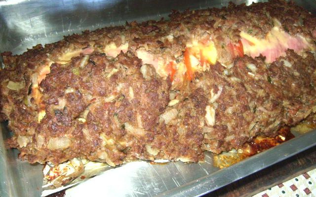 Carne moída recheada da Lú