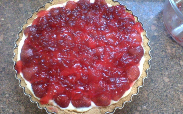 Torta de morango rápida