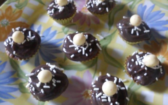 Cupcake de chocolate simples