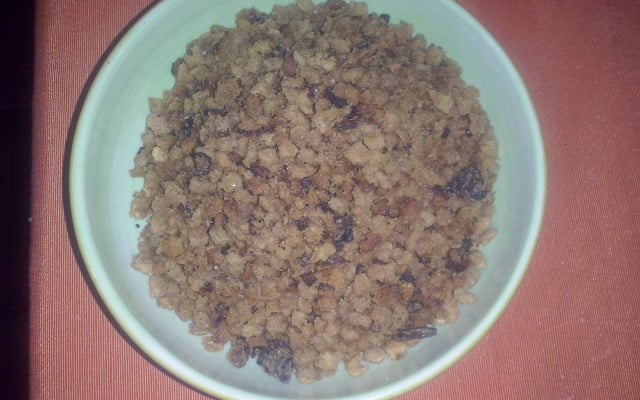 Farofa de soja com bacon