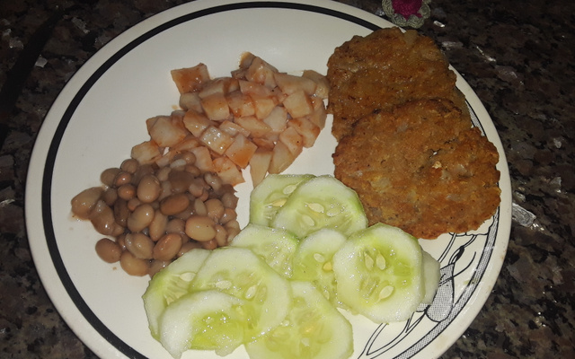 Hambúrguer de aveia da Camila 