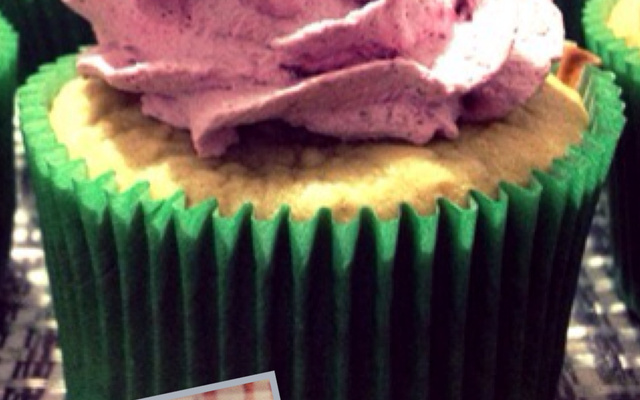 Blueberry cake cupcake de baunilha com mirtilo