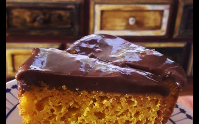 Bolo de cenoura Sanclair