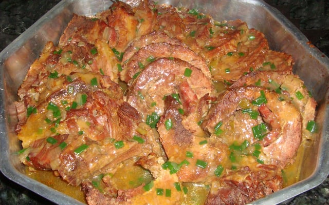 Lagarto Recheado Assado