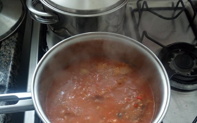 Língua de boi ao molho