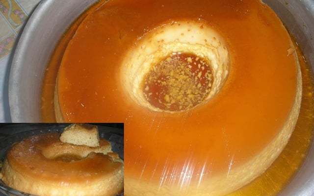 Pudim de leite condensado furadinho