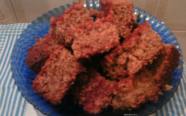 Bolo de banana com trigo para quibe