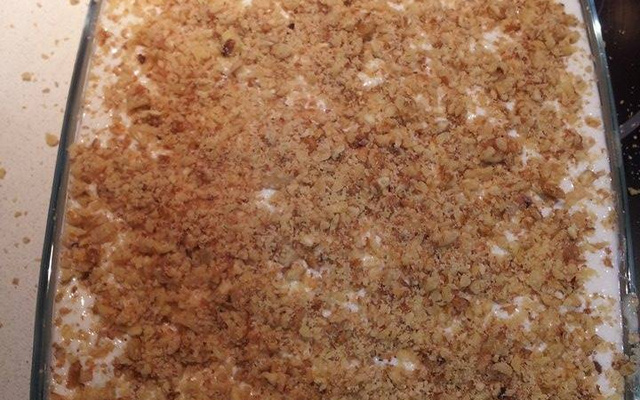 Pavê de chocolate com nozes