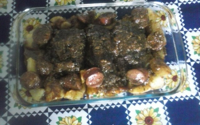 Carne assada de panela