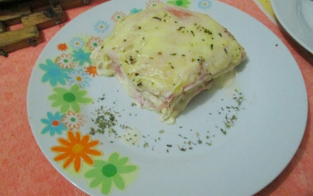 Pizza de pão de forma