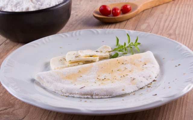 Crepioca de aveia e coco