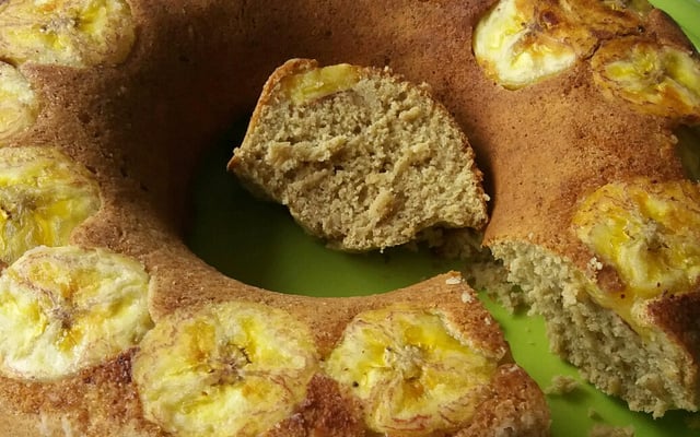 Bolo de banana da terra fit