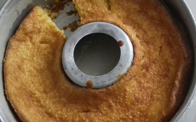 Bolo de milho cremoso de liquidificador