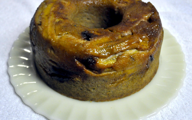 Bolo de banana de liquidificador