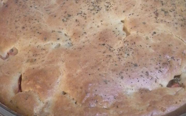 Torta de palmito de liquidificador