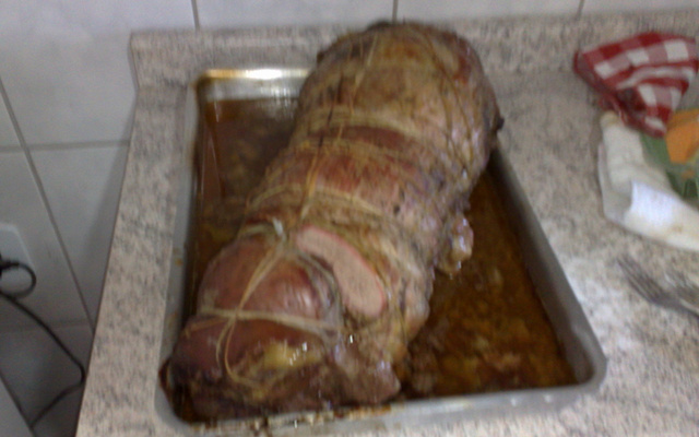 Costela recheada desossada da Tia Jucy