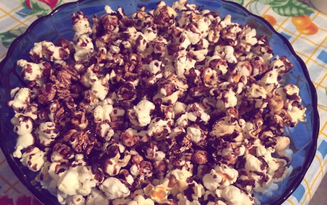 Pipoca de chocolate