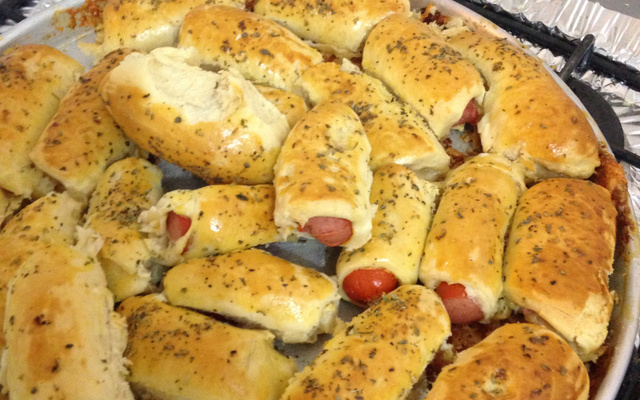 Enroladinho de salsicha