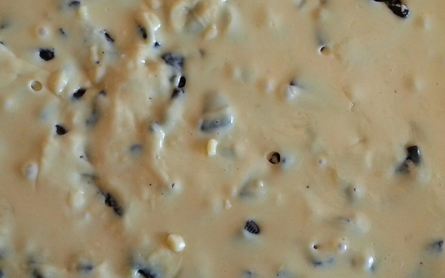 Pavê de chocolate branco com Negresco