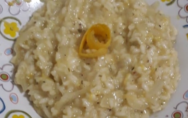 Risoto de limão siciliano