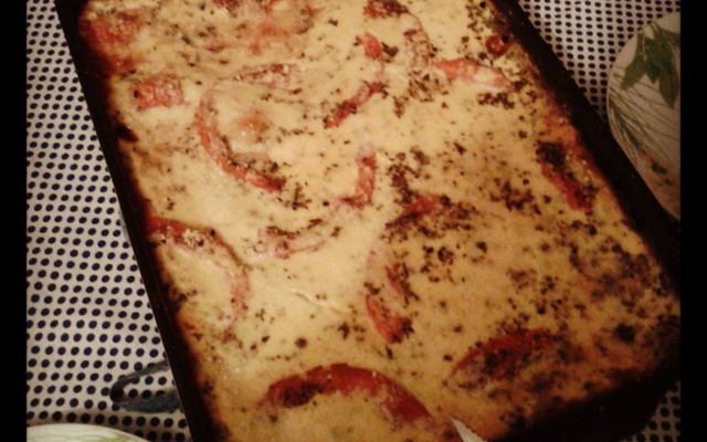 Sanduíche de forno delicioso