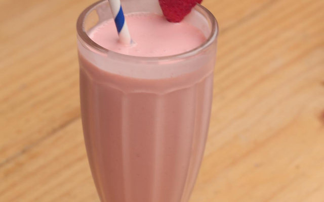 Milk-shake sabor morango
