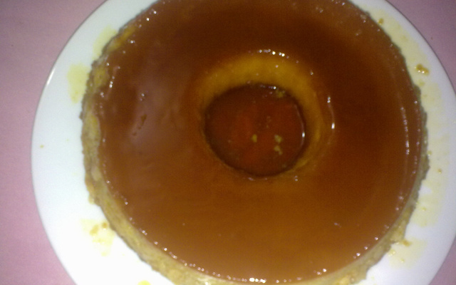 Pudim cremoso de coco