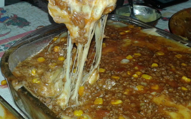 Polenta na panela de pressão