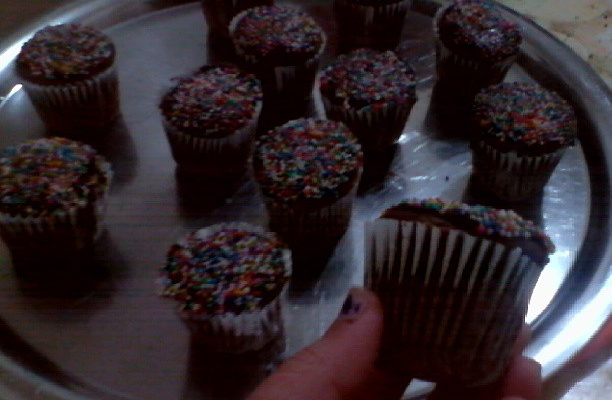 Cupcake massa mole (cobertura e recheio )