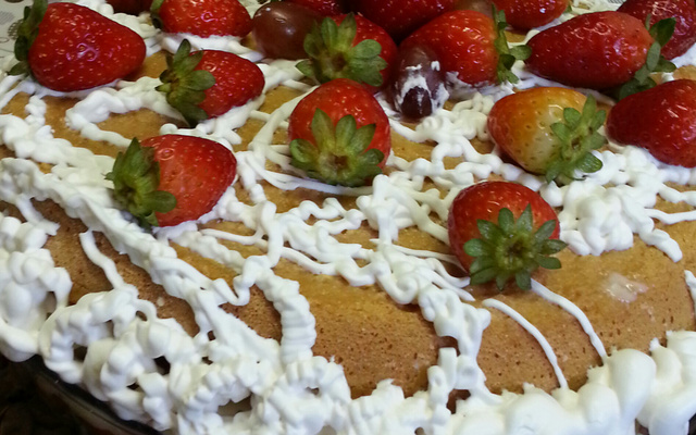 Naked cake de morango