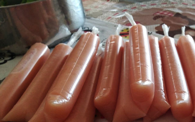 Geladinho (gelinho) de suco de fruta