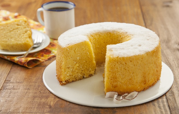 Bolo cremoso de milho