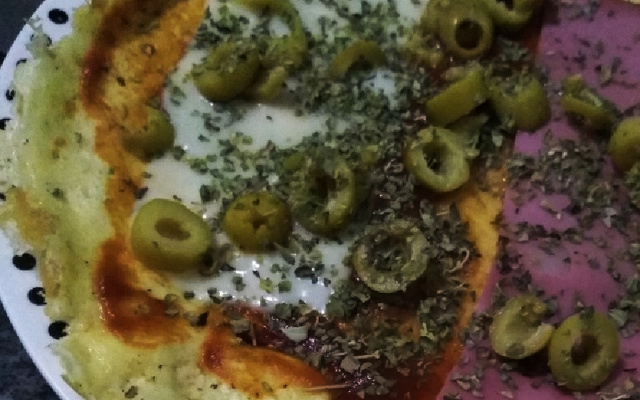 Pizza fáci e rápida de crepioca