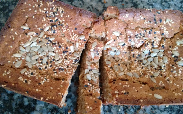 Pão 100% integral de liquidificador