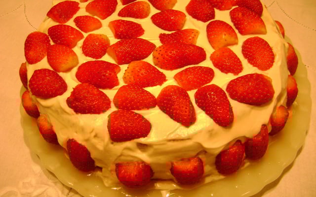 Bolo de morango
