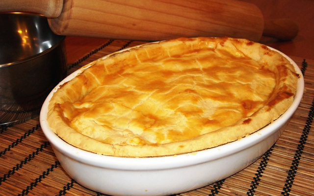 Torta de palmito com massa podre