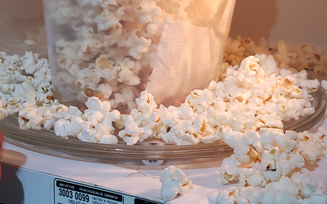 Pipoca fit sem óleo