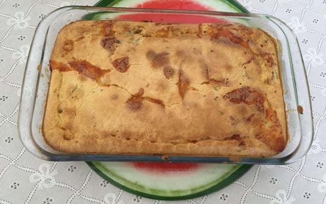 Torta de atum de liquidificador
