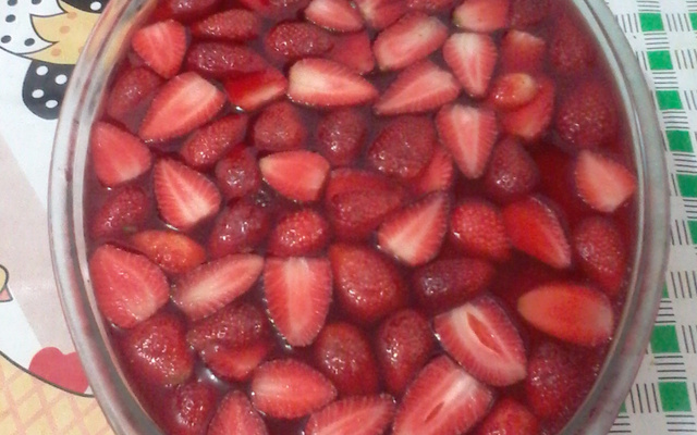 Sobremesa de morango