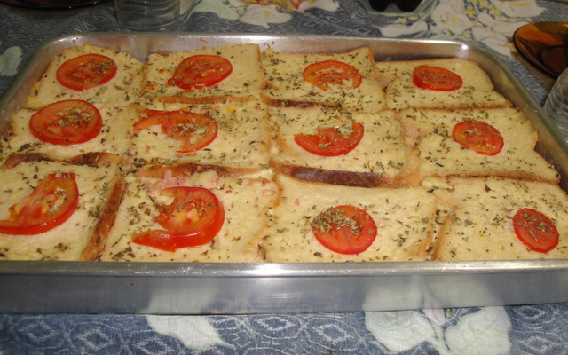 Lanche de pão de forma da Nane