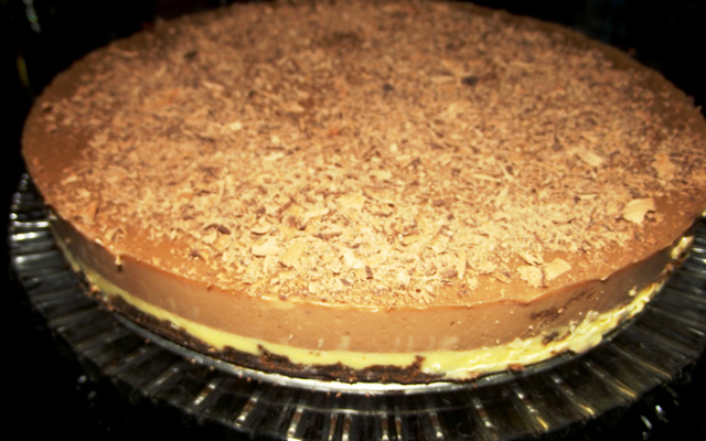 Torta de maracujá com chocolate
