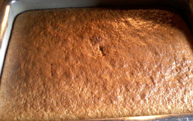 bolo de baunilha no liquidificador