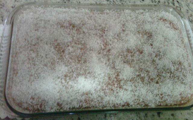 Bolo toalha felpuda de laranja