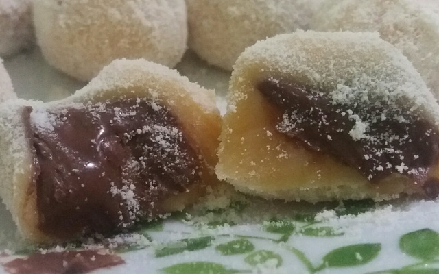 Brigadeiro de leite em pó com creme de avelã