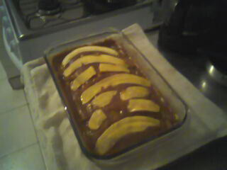 Lasanha doce com recheio de banana