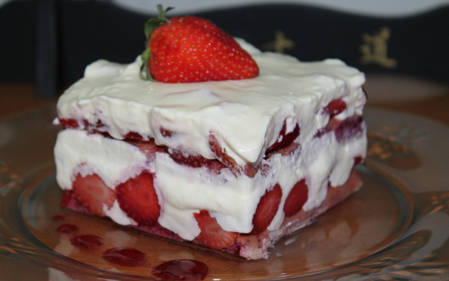 Sobremesa chique de morango