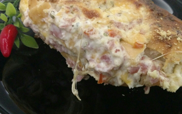 Sanduíche de pão francês de forno