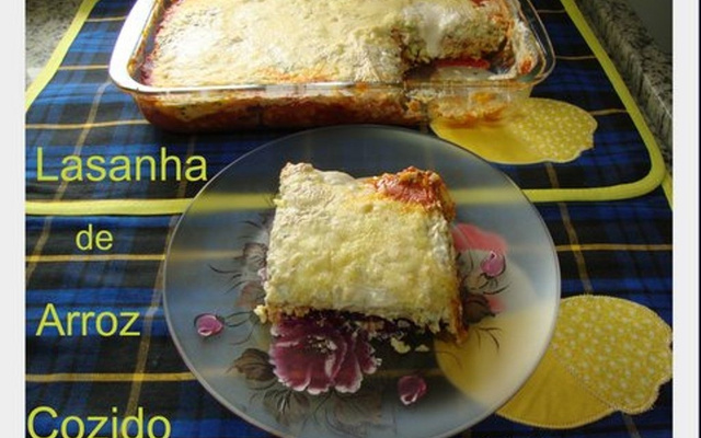 Lasanha de arroz cozido do Lúcio Cezar