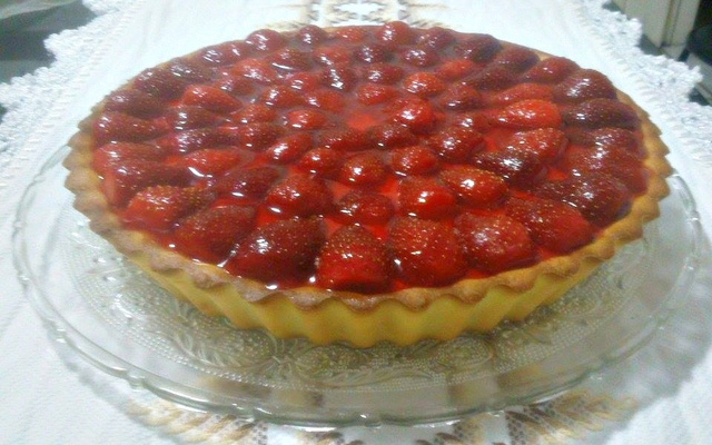 Torta de morango com iogurte