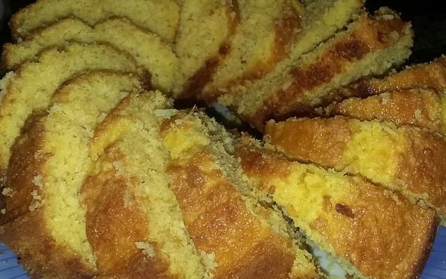 Bolo de milho no liquidificador